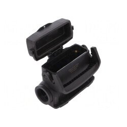 Carcasă pentru conectori HDC Han-Eco® A 16A drept | Electronic-mag.ro | Componente Electronice