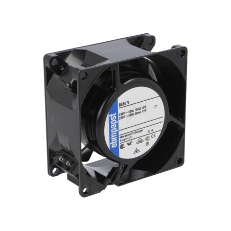 Ventilator axial 230V 80x80x38mm 60m3/h 35dBA | Electronic-mag.ro | Componente Electronice
