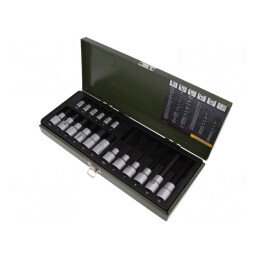 Set Chei Tubulare 18 Bucăți Fixare 1/2" și 1/4" | Electronic-mag.ro | Componente Electronice