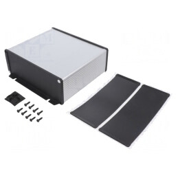 Carcasă cu panou cu lame de fixare 191mm x 160mm | Electronic-mag.ro | Componente Electronice