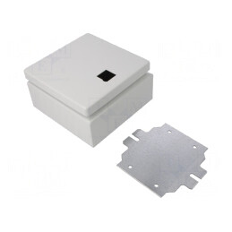 Carcasă montare pe perete 150x150x80 mm E-BOX KX | Electronic-mag.ro | Componente Electronice