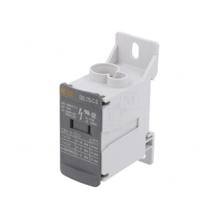 Bloc Distribuție 3 Piste 24 Borne TS35 | Electronic-mag.ro | Componente Electronice