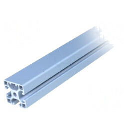 Profil Aluminiu Natural 8mm x 40mm x 40mm 2m | Electronic-mag.ro | Componente Electronice