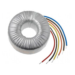 Transformator: toroidal | 300VA | 230VAC | 30V | 30V | 5A | 5A | Ø: 118mm | 55174-P1S2