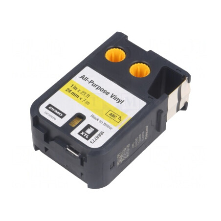 Bandă Etichetare Galbenă 24mm x 7m DYMO XTL 500 | Electronic-mag.ro | Componente Electronice