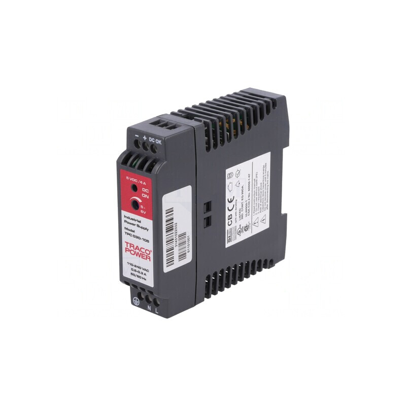 Alimentator Pulsatoriu Șină DIN 20W 5V 4A 85-264VAC | Electronic-mag.ro | Componente Electronice