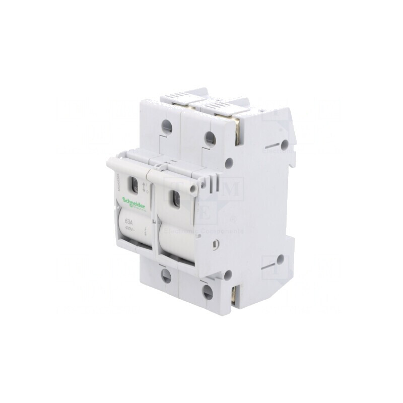 Separator cu Fuzibil 63A pentru Șină DIN 2 Poli | Electronic-mag.ro | Componente Electronice