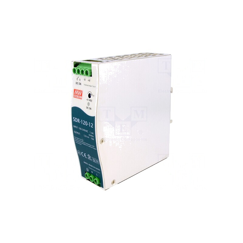 Alimentator Pulsatoriu pentru Șină DIN 120W 12VDC 10A | Electronic-mag.ro | Componente Electronice Alimentator Pulsatoriu pentru Șină DIN 120W 12VDC 10A | Electronic-mag.ro | Componente Electronice