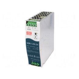 Alimentator Pulsatoriu DIN 120W 24V 5A | Electronic-mag.ro | Componente Electronice