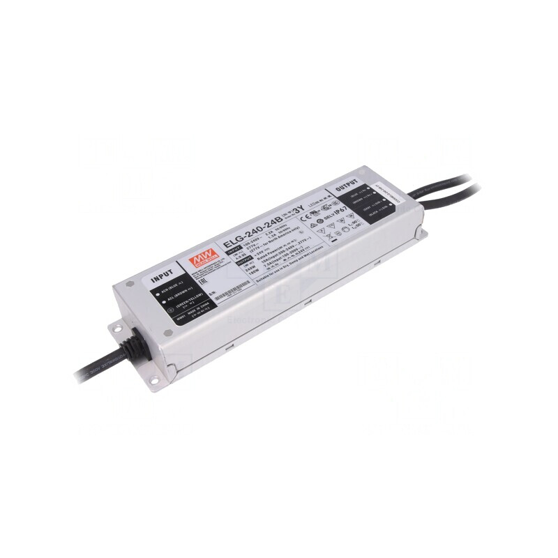 Alimentator LED 240W 24V DC 10A IP67 | Electronic-mag.ro | Componente Electronice