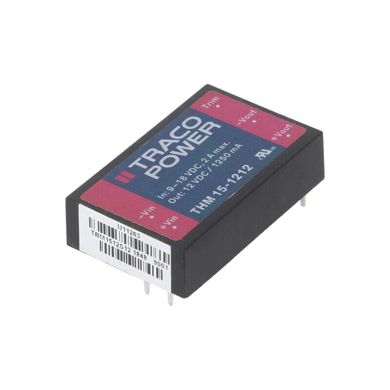 Convertor DC/DC 15W 9-18V la 12V 1250mA | Electronic-mag.ro | Componente Electronice