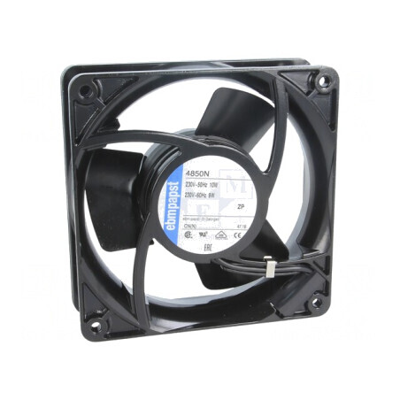 Ventilator AC axial 230VAC 119x119x38mm 98.4m3/h 32dBA 50Hz | Electronic-mag.ro | Componente Electronice
