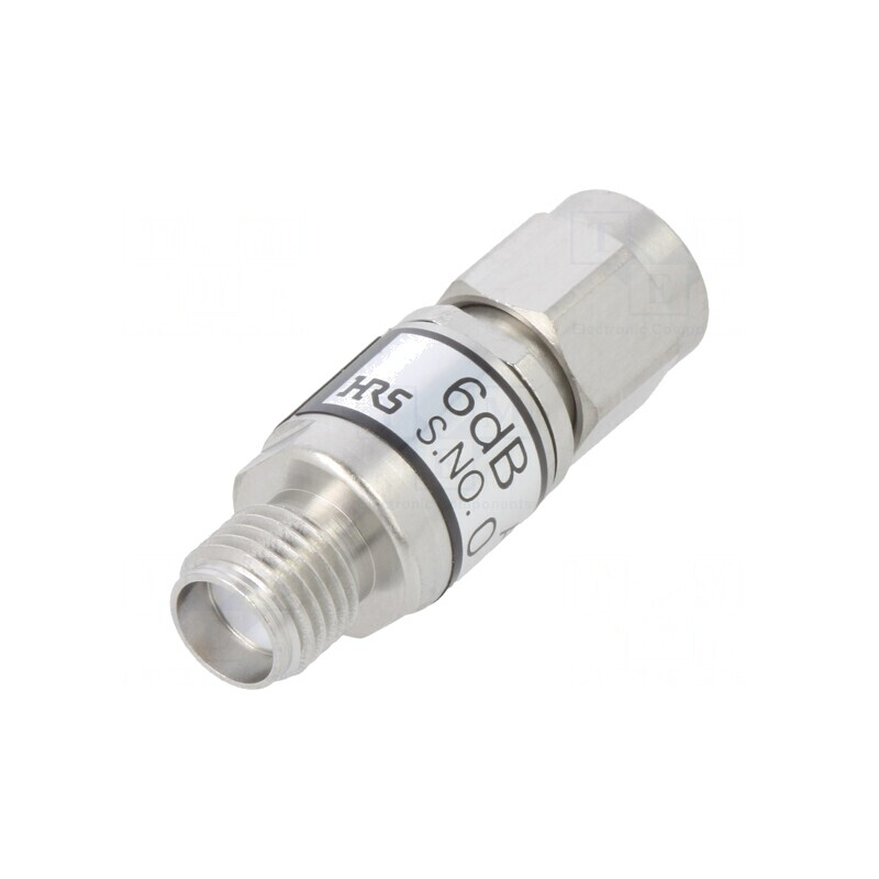 Atenuator SMA tată-mamă 50Ω PTFE aurit | Electronic-mag.ro | Componente Electronice