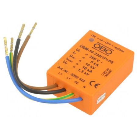 Limitator de Supratensiuni 3 Poli 255VAC 5kA | Electronic-mag.ro | Componente Electronice