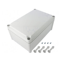 Carcasă universală 188x278x130mm gri ABS | Electronic-mag.ro | Componente Electronice