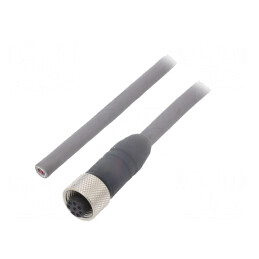 Cablu de Conectare M12 PIN 8 Drept 3m IP67 36VAC 2.2A | Electronic-mag.ro | Componente Electronice