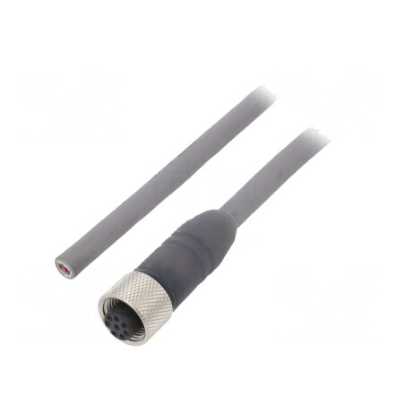 Cablu de Conectare M12 PIN 8 Drept 3m IP67 36VAC 2.2A | Electronic-mag.ro | Componente Electronice
