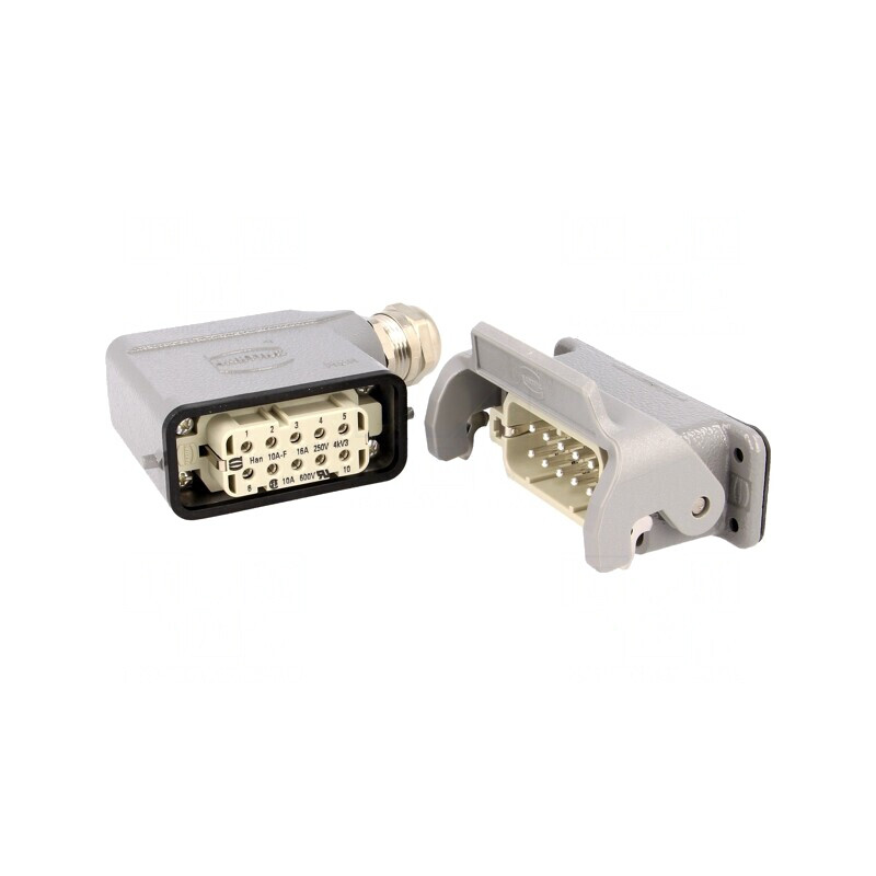 Conector HDC Set Complet Han Kit Tată-Mamă Soclu-Mufă | Electronic-mag.ro | Componente Electronice