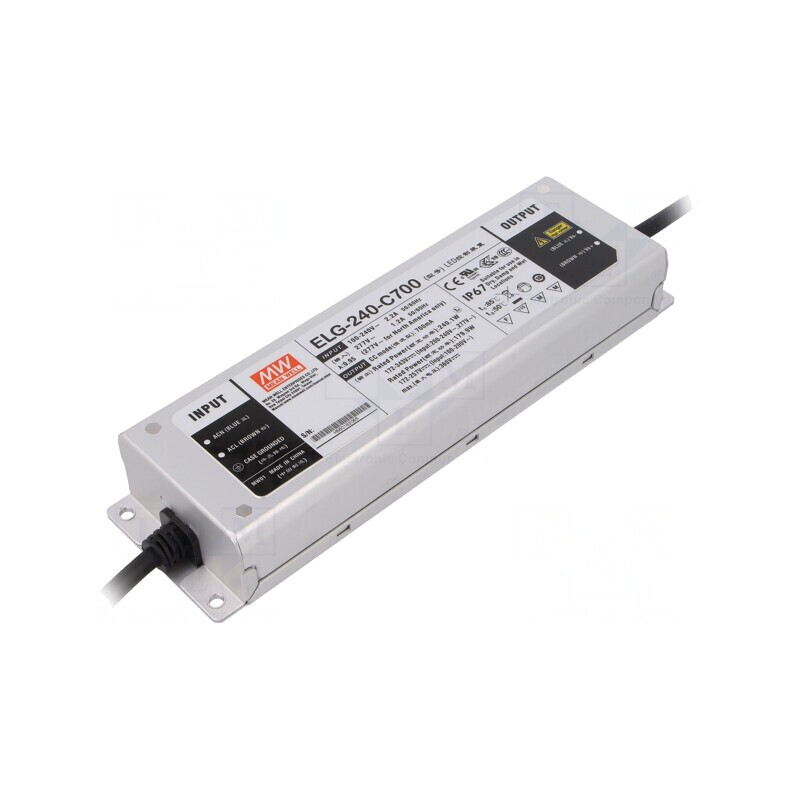 Alimentator LED 240W 700mA IP67 | Electronic-mag.ro | Componente Electronice