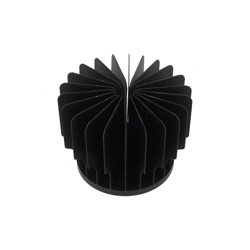Radiator LED Negru 60mm Aluminiu Anodizat | Electronic-mag.ro | Componente Electronice