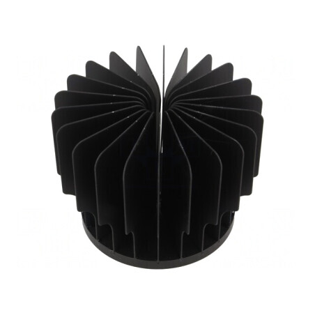 Radiator LED Negru 60mm Aluminiu Anodizat | Electronic-mag.ro | Componente Electronice