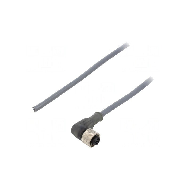 Cablu de Conectare M12 4PIN Unghi 15m 250VAC 2.2A | Electronic-mag.ro | Componente Electronice