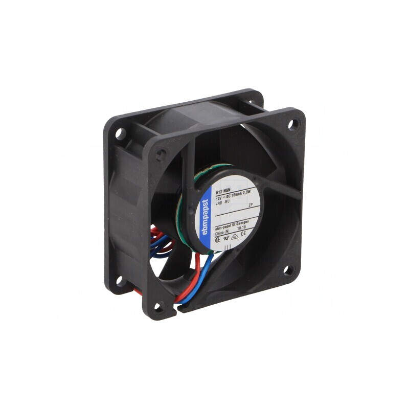 Ventilator DC axial 12V 60x60x25mm 42m3/h 41dBA cu glisare | Electronic-mag.ro | Componente Electronice