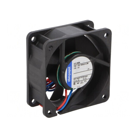 Ventilator DC axial 12V 60x60x25mm 42m3/h 41dBA cu glisare | Electronic-mag.ro | Componente Electronice
