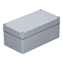 Carcasă universală poliester gri IP66 122x220x91mm | Electronic-mag.ro | Componente Electronice