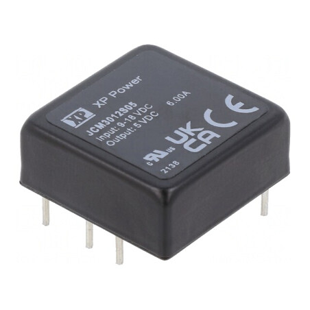 Convertor DC/DC 30W 9-18V la 5V 6A 1x1 THT JCM3012S05 | Electronic-mag.ro | Componente Electronice