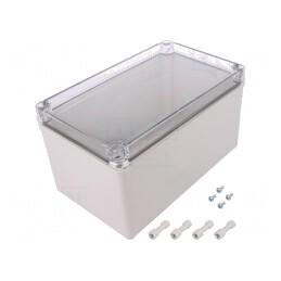 Carcasă Universală Gri 140mm x 230mm x 125mm | Electronic-mag.ro | Componente Electronice