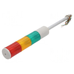 Coloană de semnalizare LED roșu/ambră/verde ST56L-3-24-RAG | Electronic-mag.ro | Componente Electronice
