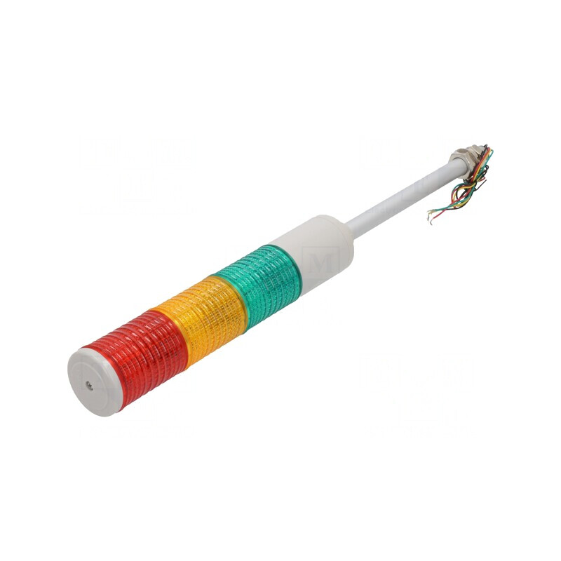 Coloană de semnalizare LED roșu/ambră/verde ST56L-3-24-RAG | Electronic-mag.ro | Componente Electronice