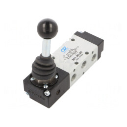 Valvă mecanică 5/2 monostabil G 1/8 10bar | Electronic-mag.ro | Componente Electronice
