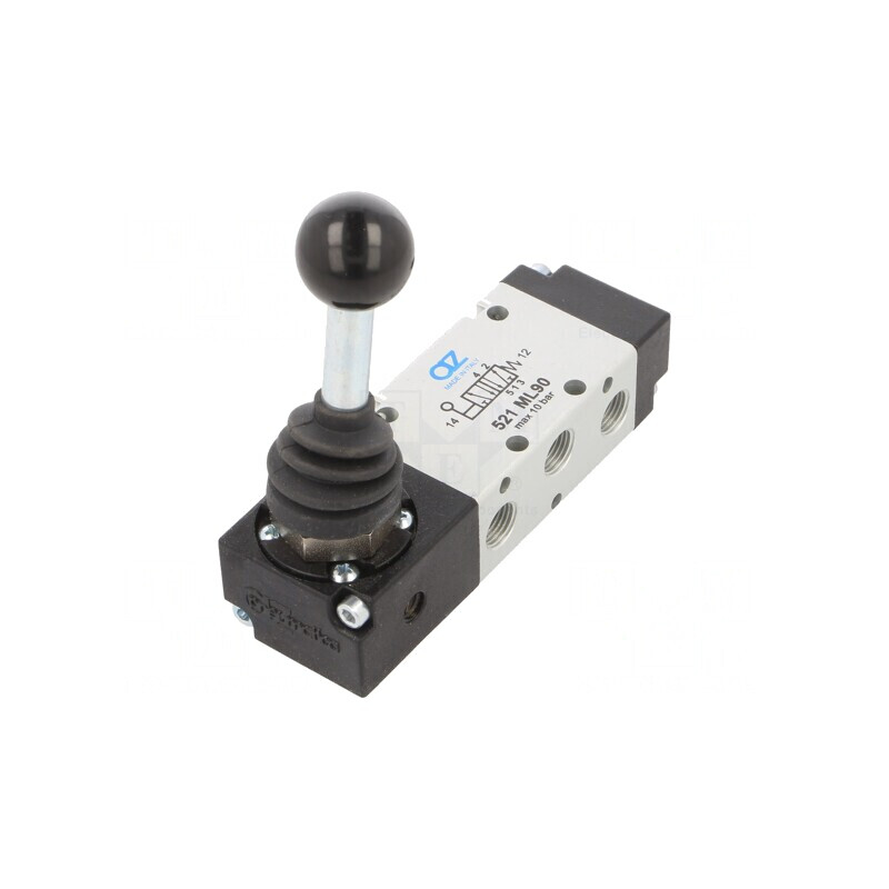 Valvă mecanică 5/2 monostabil G 1/8 10bar | Electronic-mag.ro | Componente Electronice