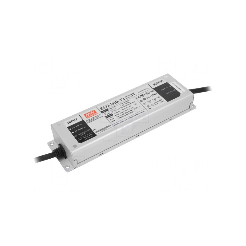 Alimentator LED 192W 12V 16A IP67 | Electronic-mag.ro | Componente Electronice Alimentator LED 192W 12V 16A IP67 | Electronic-mag.ro | Componente Electronice
