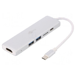 Adaptor USB 3.0 Alb Argintiu Aluminiu | Electronic-mag.ro | Componente Electronice