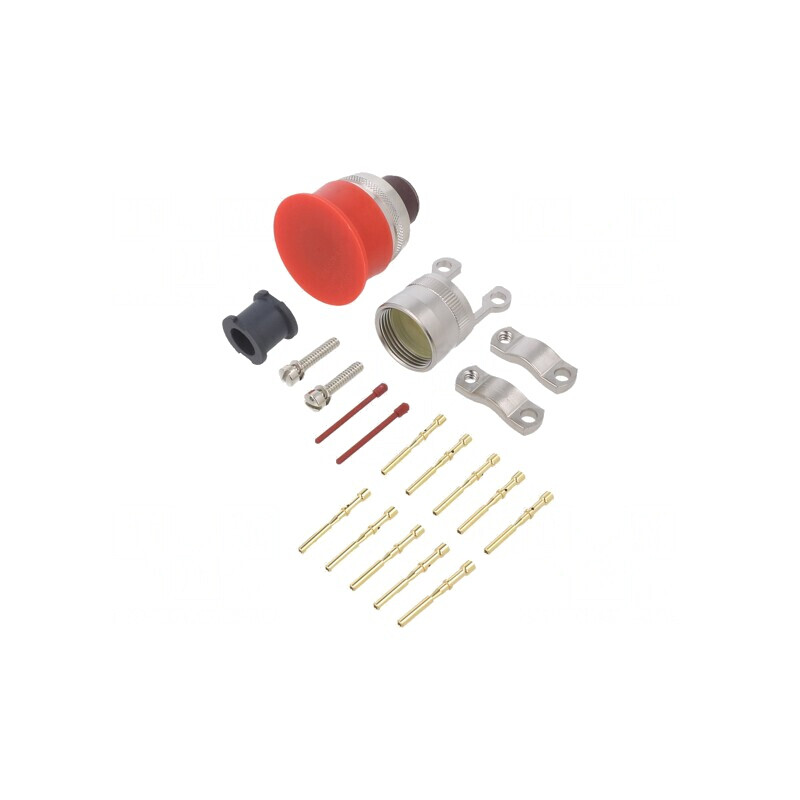 Conector circular pe cablu, mufă mamă, 10 pini auriti PT06SE1210SSR023 | Electronic-mag.ro | Componente Electronice