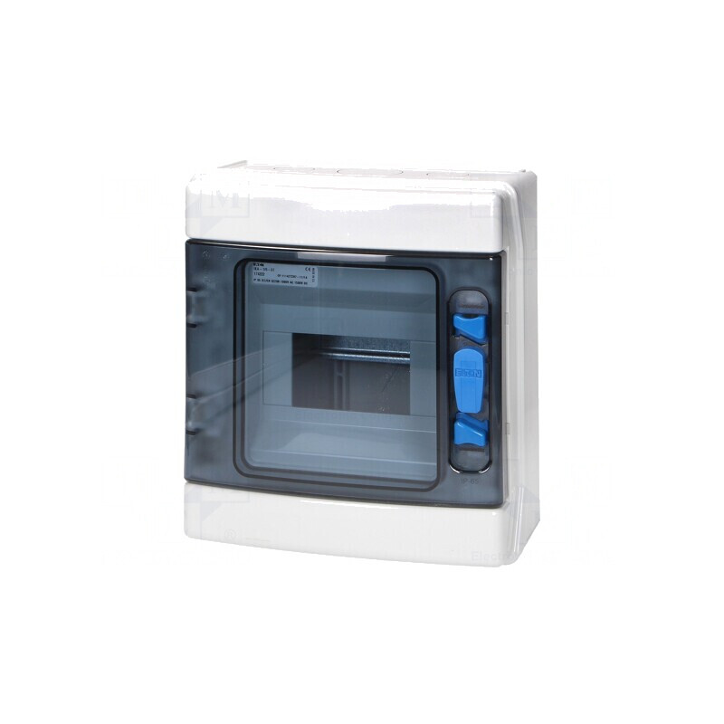 Carcasă albă pentru aparatură modulară IP65, 6 module, ABS | Electronic-mag.ro | Componente Electronice