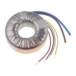 Transformator: toroidal | 225VA | 230VAC | 12V | 12V | 9,375A | 9,375A | 55160-P1S2