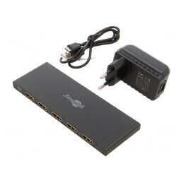 Splitter HDMI 2.0 HDCP 2.2 Negru 4 Ieșiri | Electronic-mag.ro | Componente Electronice