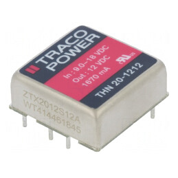 Convertor DC/DC 20W 9-18V la 12V 1670mA THN 20-1212 | Electronic-mag.ro | Componente Electronice