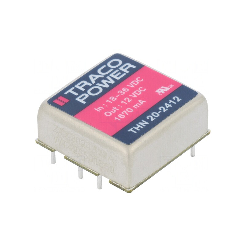 Convertor DC/DC 20W 18-36V la 12V 1670mA THN 20-2412 | Electronic-mag.ro | Componente Electronice Convertor DC/DC 20W 18-36V la 12V 1670mA THN 20-2412 | Electronic-mag.ro | Componente Electronice