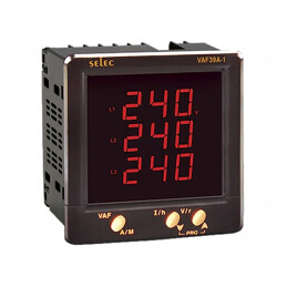 Aparat de măsură parametri reţea LED 3 cifre VAF39A 230V | Electronic-mag.ro | Componente Electronice