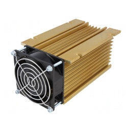 Radiator extrudat aurie 150mm pentru relee SSR trifazate | Electronic-mag.ro | Componente Electronice