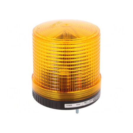 Semnalizator luminos flash ambră 24VDC IP44 | Electronic-mag.ro | Componente Electronice