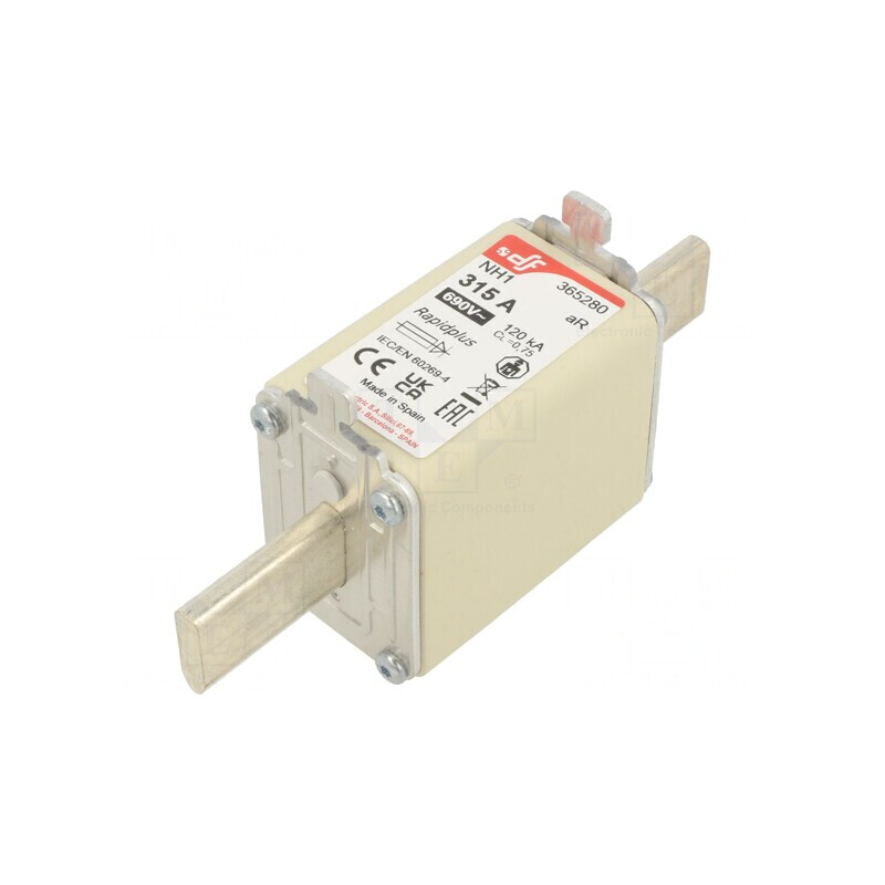 Siguranță 315A 690VAC 550VDC NH1 Argintie | Electronic-mag.ro | Componente Electronice Siguranță 315A 690VAC 550VDC NH1 Argintie | Electronic-mag.ro | Componente Electronice