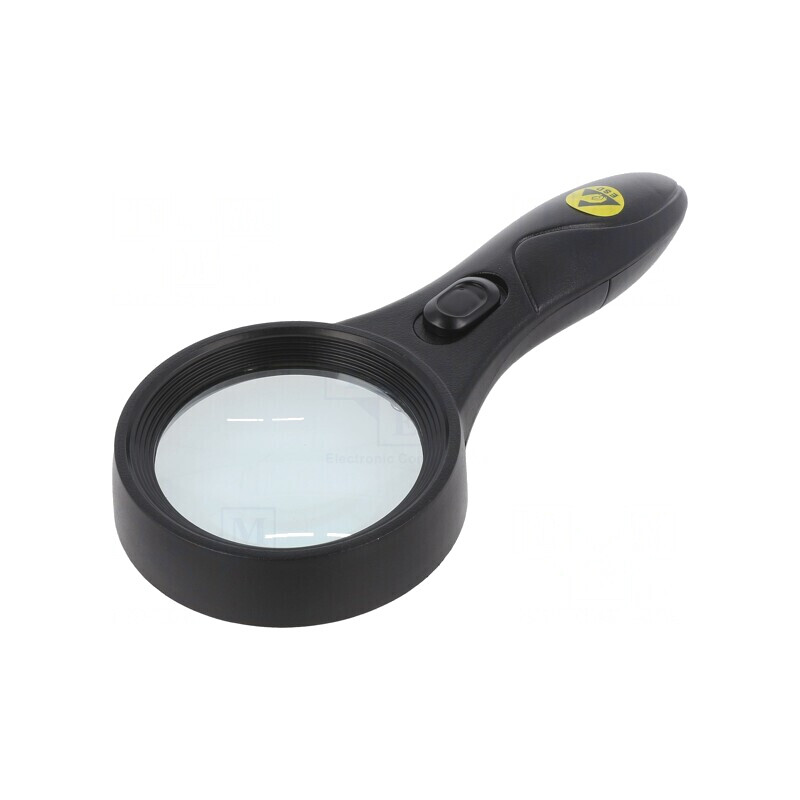Lupă Manuală ESD cu LED și UV Ø60mm 2.25x | Electronic-mag.ro | Componente Electronice