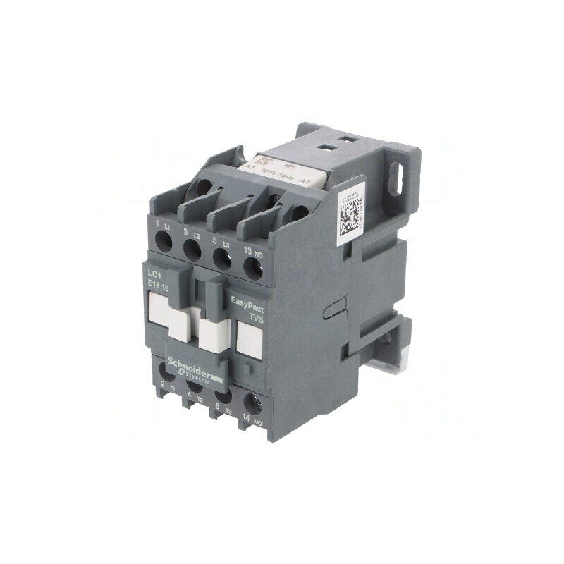 Contactor 3-pol 18A NO 220V cu 3 Contacte auxiliare | Electronic-mag.ro | Componente Electronice