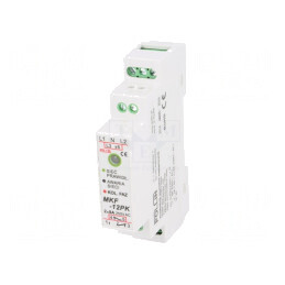 Releu Monitorizare Tensiune Șină DIN DPDT MKF-12PK | Electronic-mag.ro | Componente Electronice